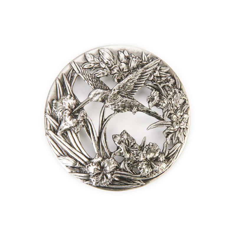 Filigree Bowl Lid - Style:Filigree Humming Bird